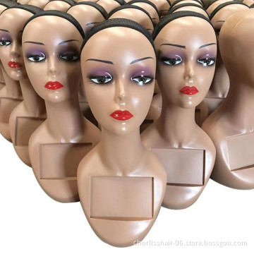 Factory Directly Professional Mannequin Head Stand With Shoulder Without Shoulder for Wig Hat Show Hairdressing Training Heads